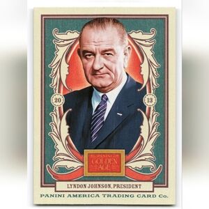 Lyndon Johnson ⚖️ Trading Card Vintage 🔥 US President 🇺🇸 United States